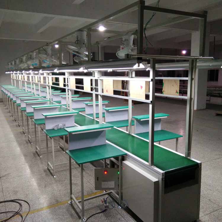 飞机台式流水线 带风...