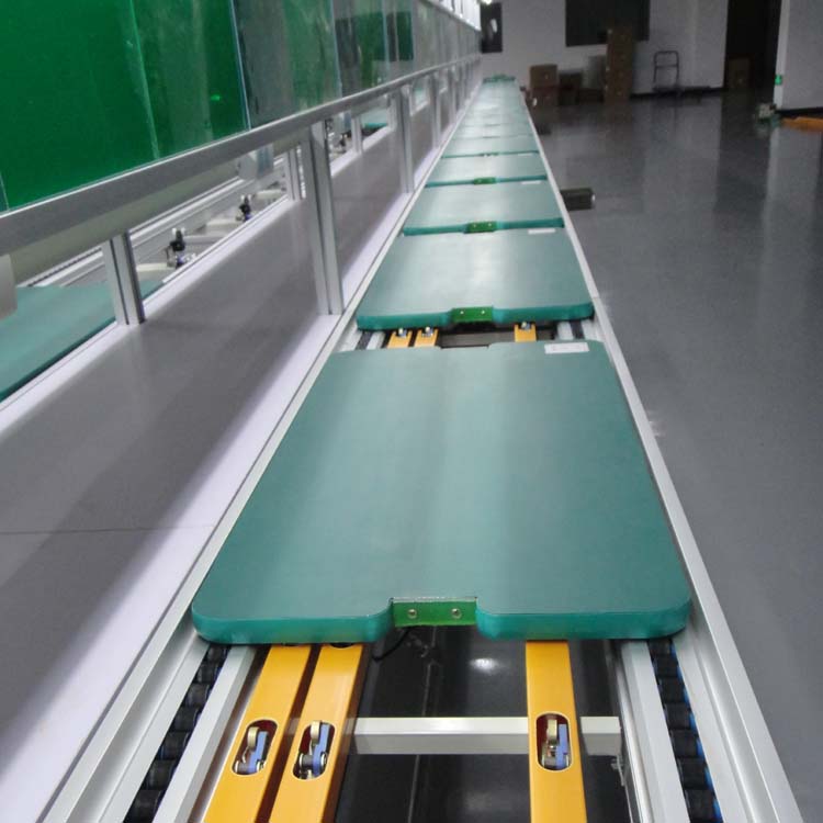 带集电轨流水线