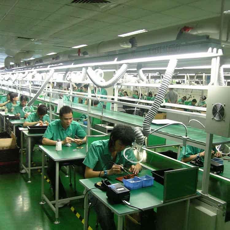 带吸烟罩流水线 飞机...