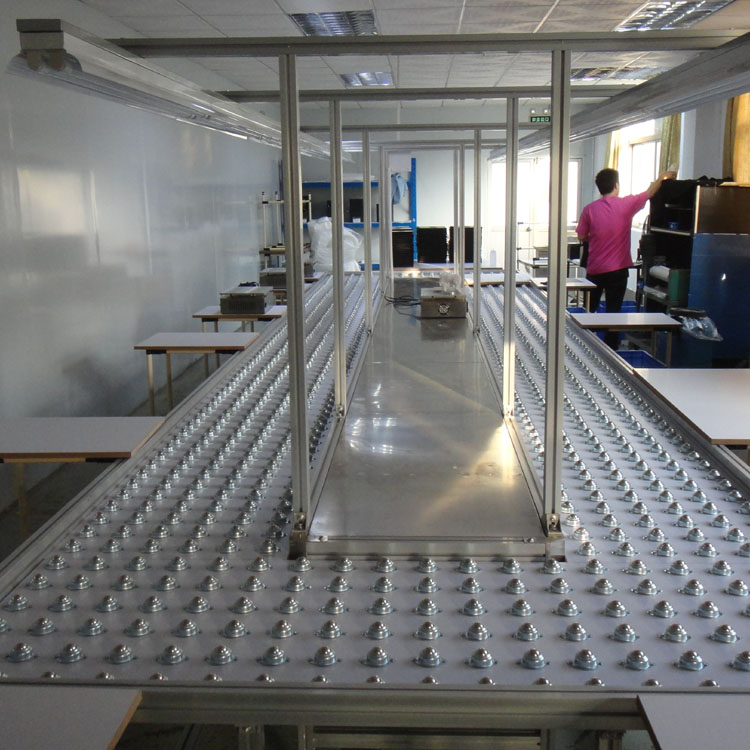 环形生产线 滚轮生产...