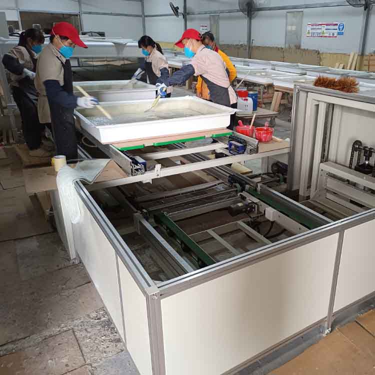 浴盆底座生产流水线 ...